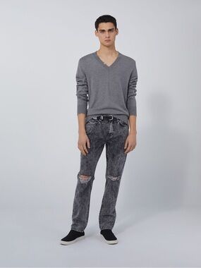 IRO Arano Merino Wool V-Neck Sweater NWT
